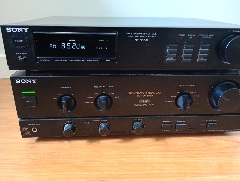 Sony Stereoset F270, Gebruikt, Tuner of Radio, Sony, Losse componenten