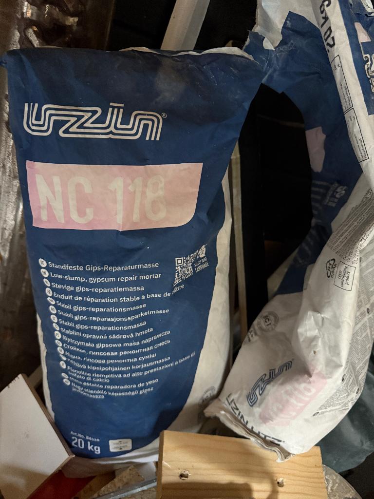 Uzin NC 118 Gips, Doe-het-zelf en Verbouw, Overige Doe-het-zelf en Verbouw, Nieuw, Ophalen