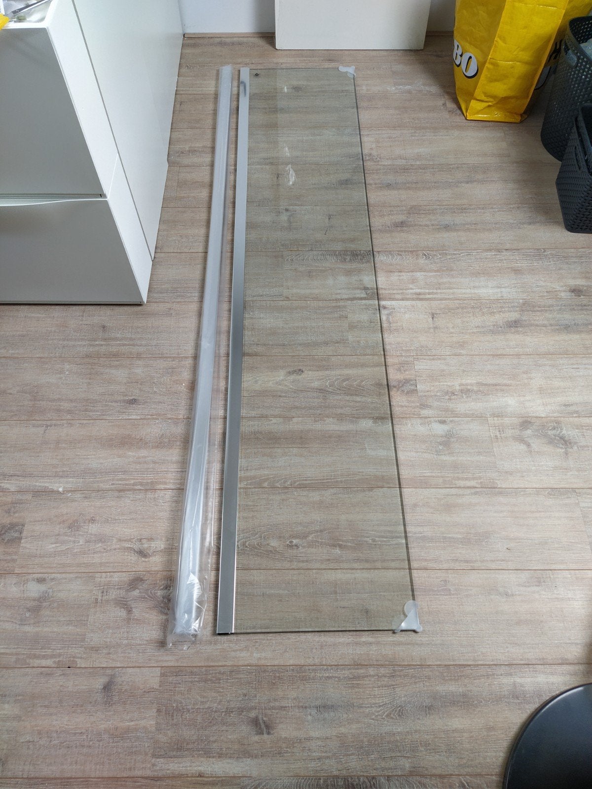 Revital Entrada inloopdouche 45x200cm messingchroom, Doe-het-zelf en Verbouw, Sanitair, Ophalen, Nieuw, Glas, Douche