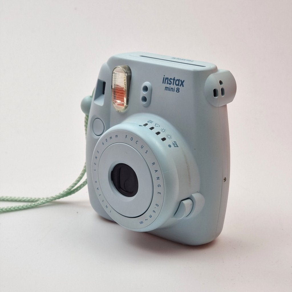 Fujifilm Instax Mini 8 Blauw | Nette staat, Audio, Tv en Foto, Fotocamera's Analoog, Fujifilm, Zo goed als nieuw, Support@fujifilm.com