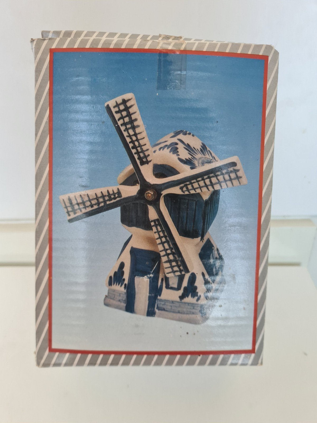 Delfts Blauw Windmolen Muziekdoosje - Tulpen uit Amsterdam, Huis en Inrichting, Blauw, Nieuw, Ophalen of Verzenden, Klassiek