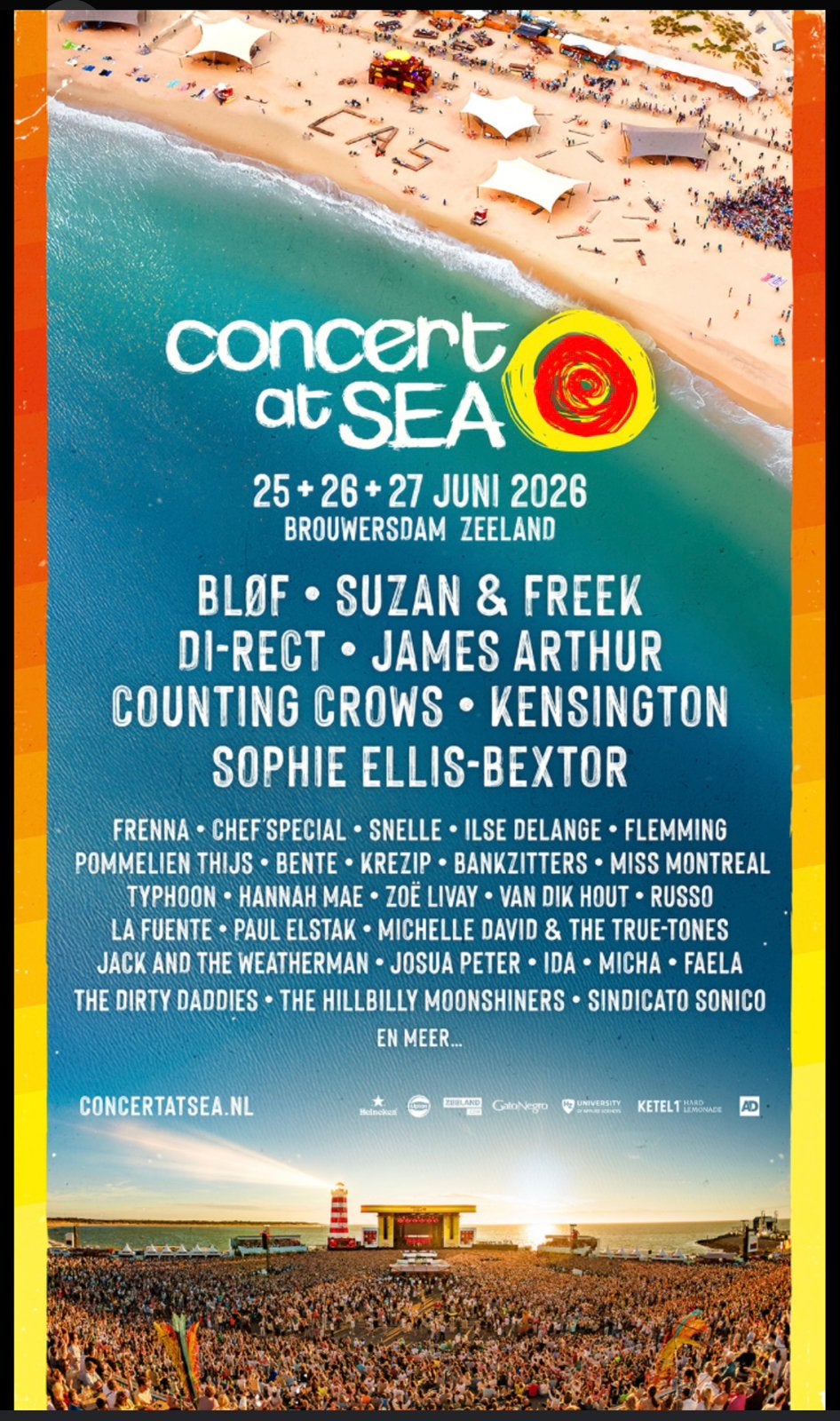 Concert at sea ticket zaterdag 27 juni, Tickets en Kaartjes, Evenementen en Festivals, Eén persoon