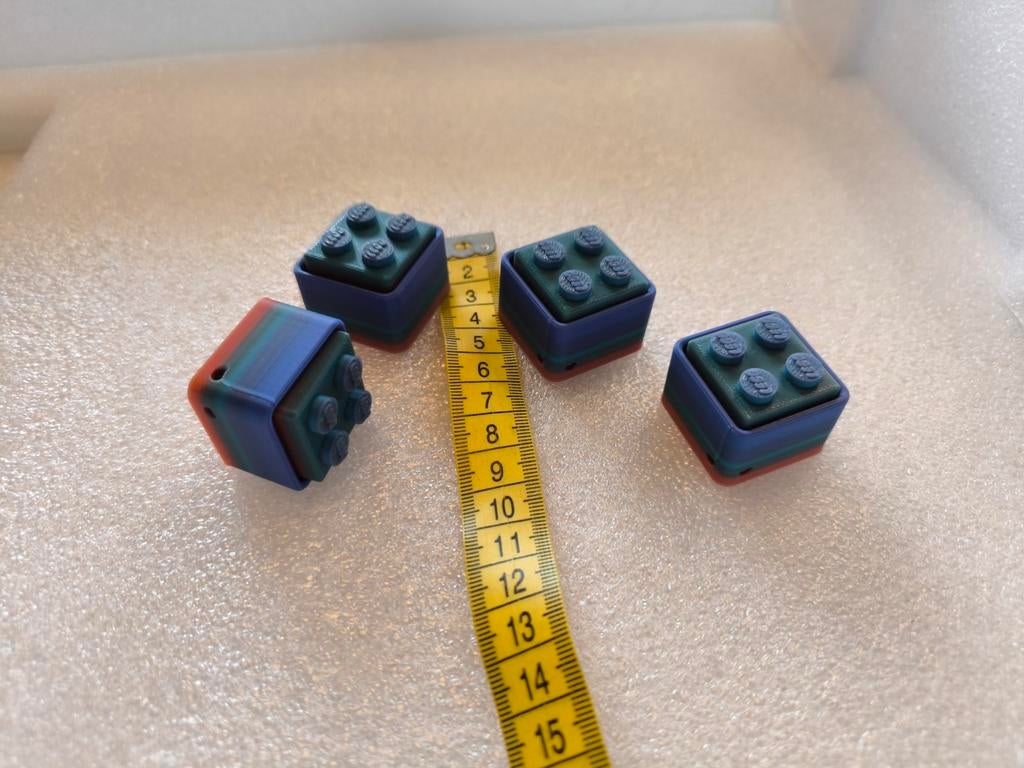 Fidget Clicker in Lego Stijl - Stressvermindering, Ophalen of Verzenden, Nieuw, Overige merken