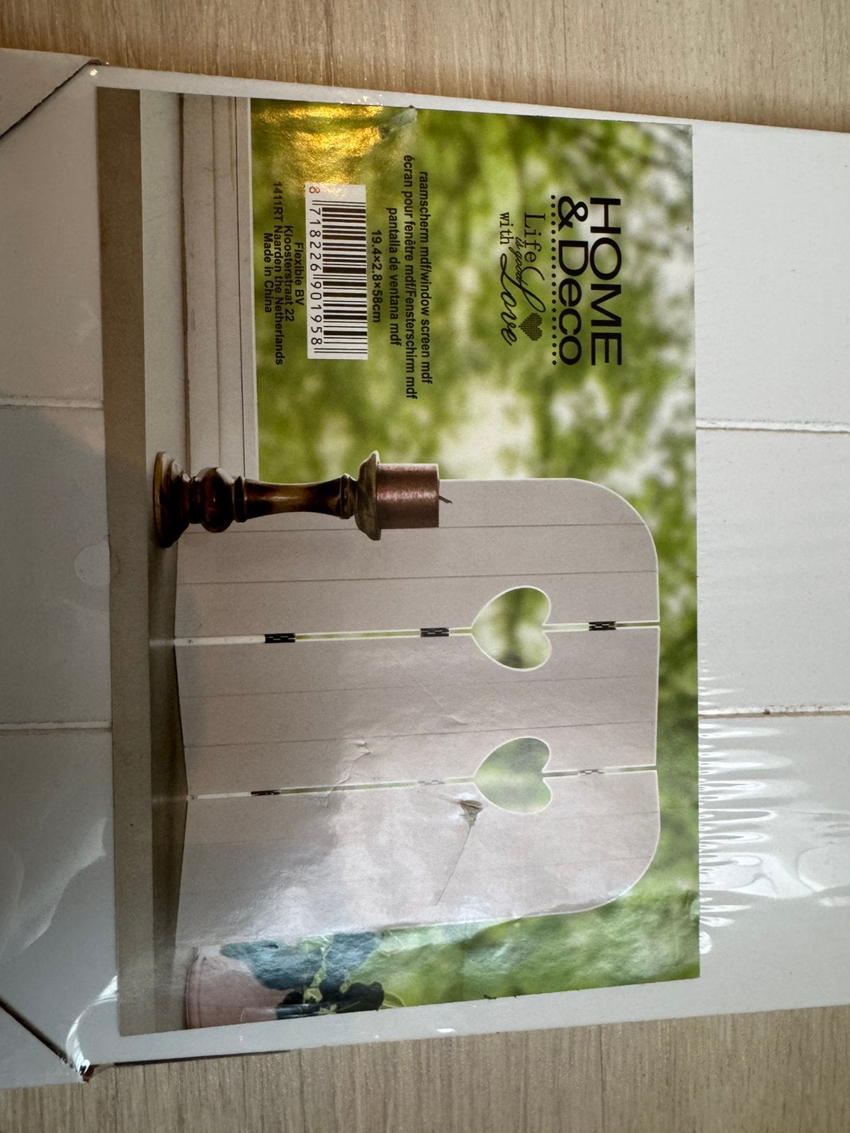 Witte houten landelijk brocante raamschermen, Ophalen of Verzenden, Zo goed als nieuw
