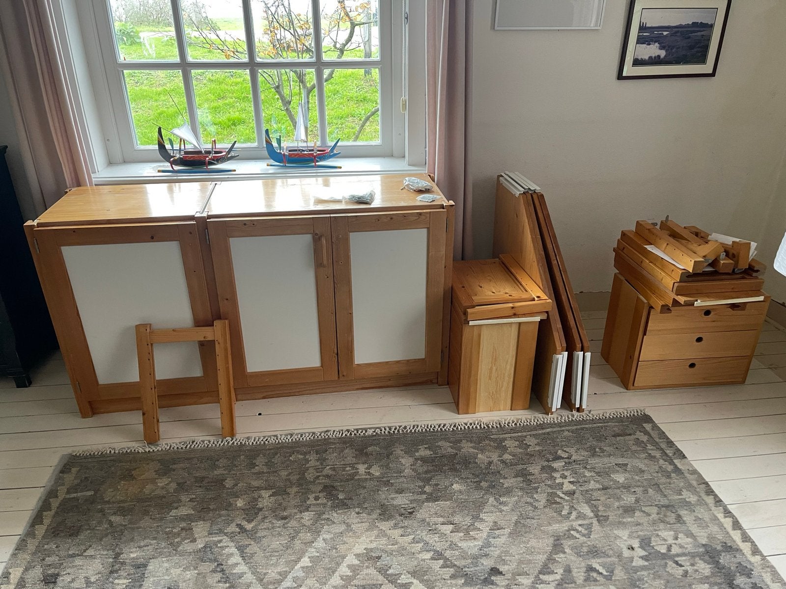 Lundia kast met hoekstukken en lades - complete set, Huis en Inrichting, Ophalen, Gebruikt