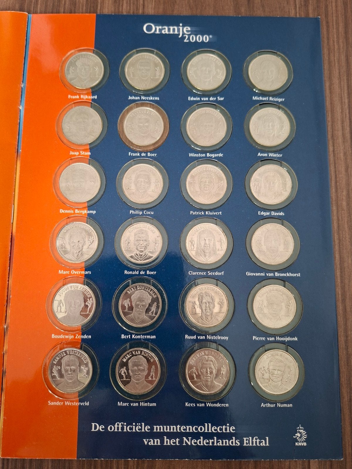 Oranje 2000 munten Nederlands elftal, Postzegels en Munten, Ophalen of Verzenden, Nederland, Munten
