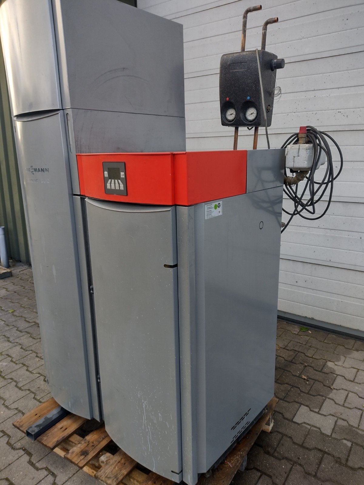 Viessmann vitolig 300 pellet cv kachel 15 kw, Ophalen, Gebruikt, Ventilator en Afzuiger