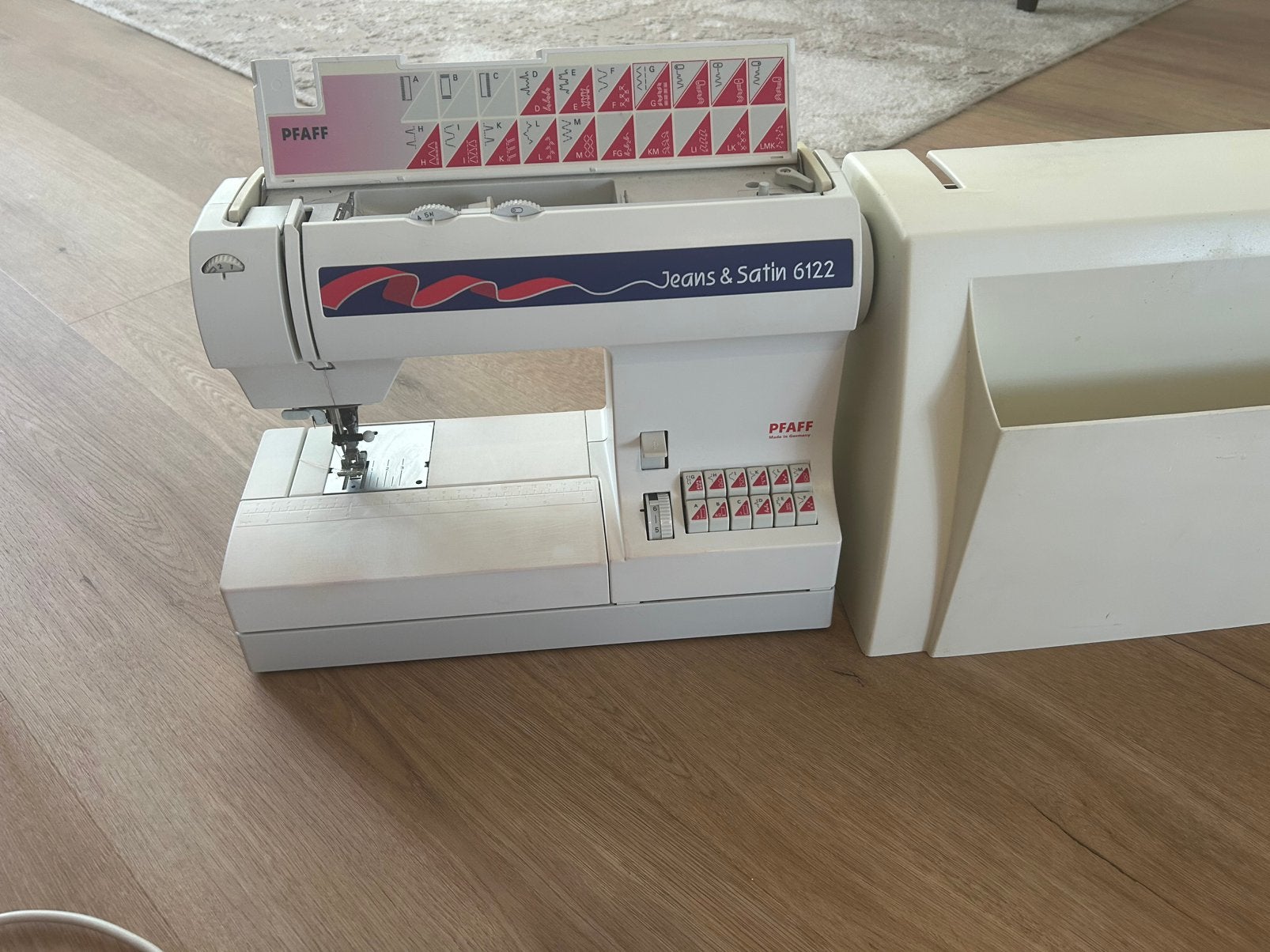 Pfaff Jeans &satin 6122 Naaimachine in goede staat, Ophalen of Verzenden, Gebruikt, Naaimachine, Pfaff