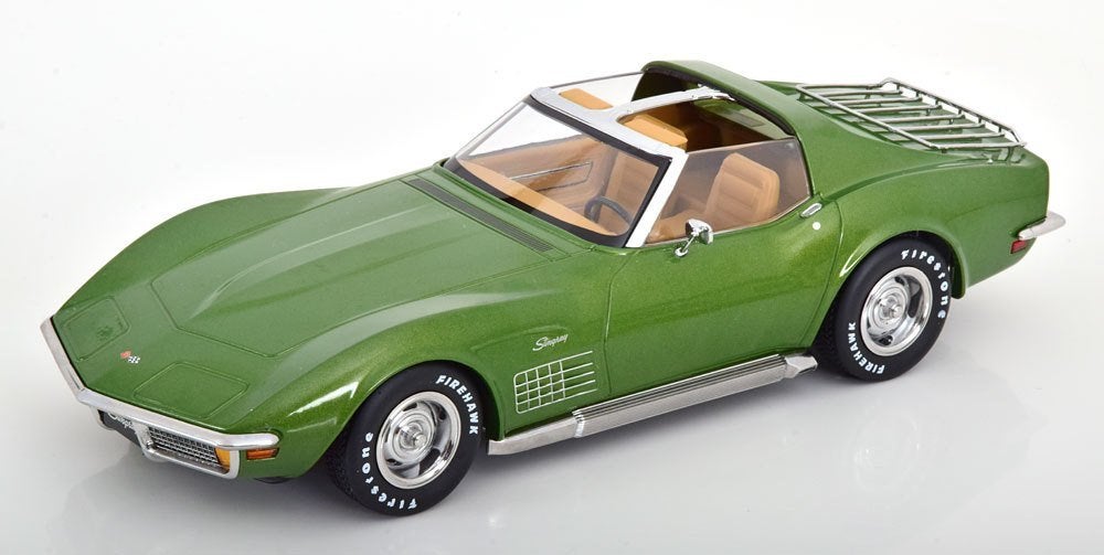 Chevrolet Corvette C3 1972 (Sidepipes) Groen Metallic 1-18 K, Overige merken, Tschuiten@hotmail.com, Duitsland, Auto