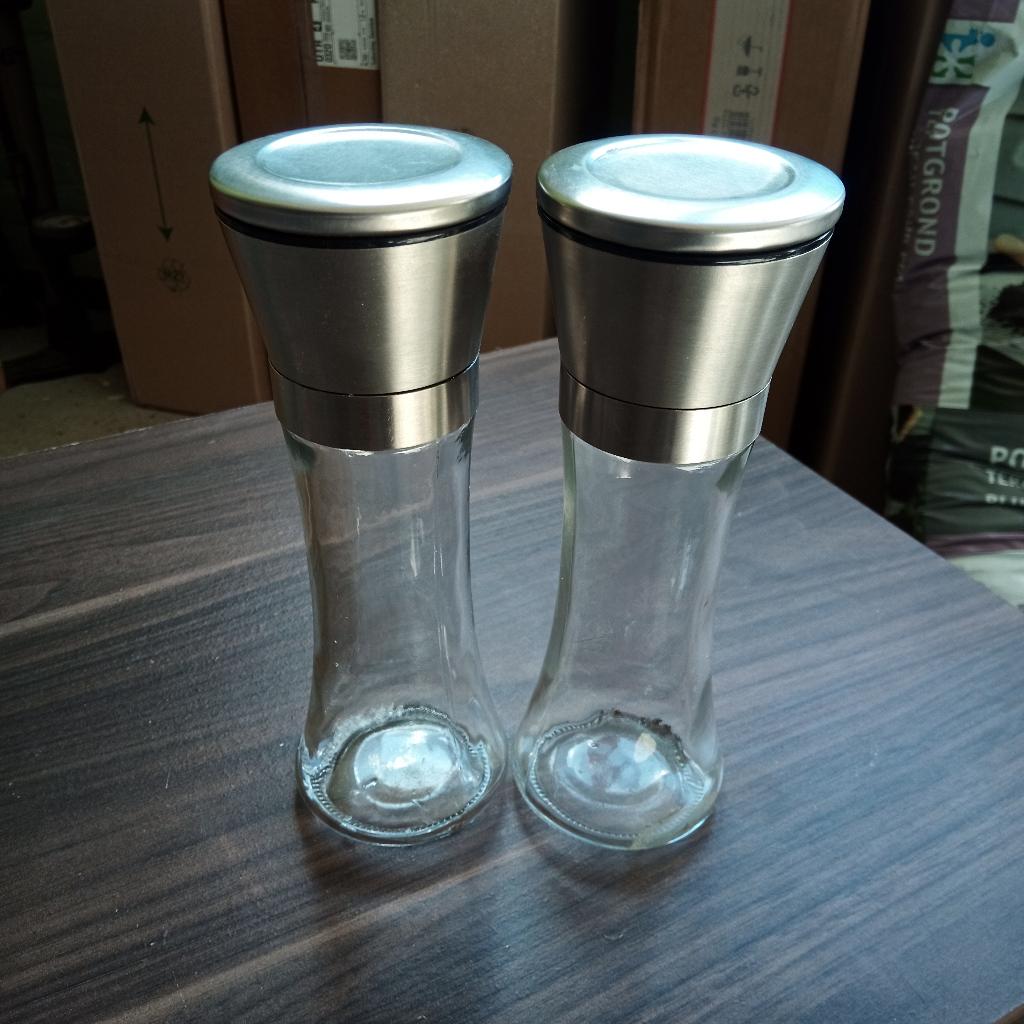 peper- en zoutstel glas, Antiek en Kunst, Ophalen of Verzenden