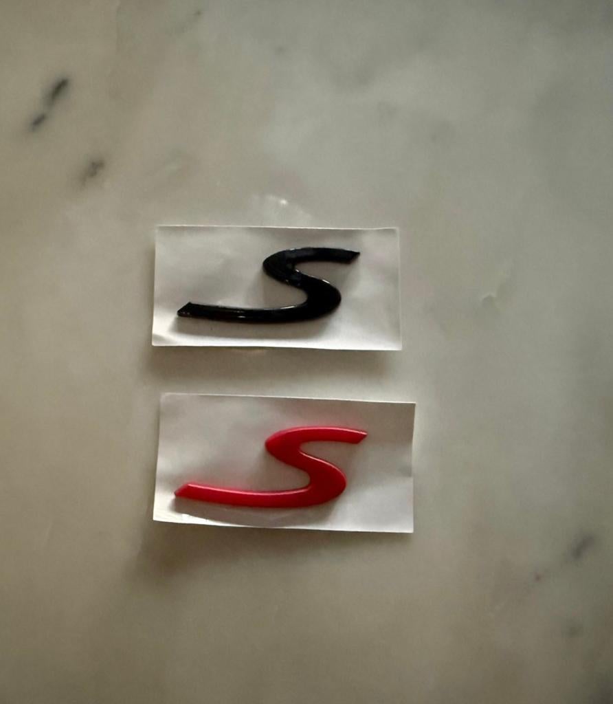 Porsche S logo sticker, Auto diversen, Verzenden