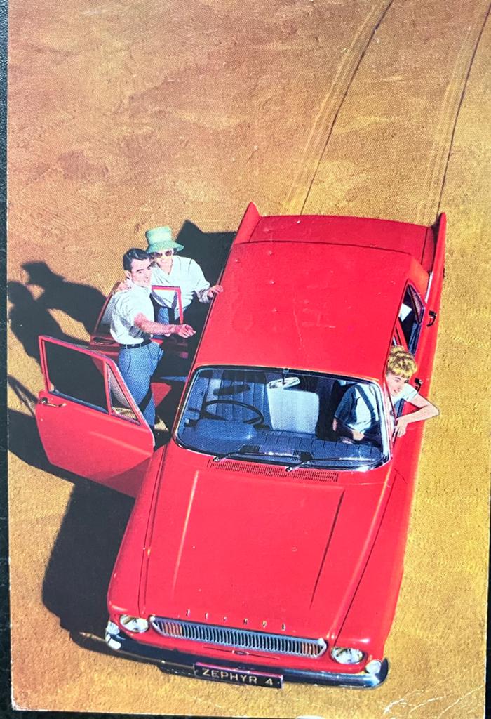 Reclame Ansichtkaart voor auto Ford Zephyr 4, Ophalen of Verzenden, 1960 tot 1980, Gelopen, Voertuig