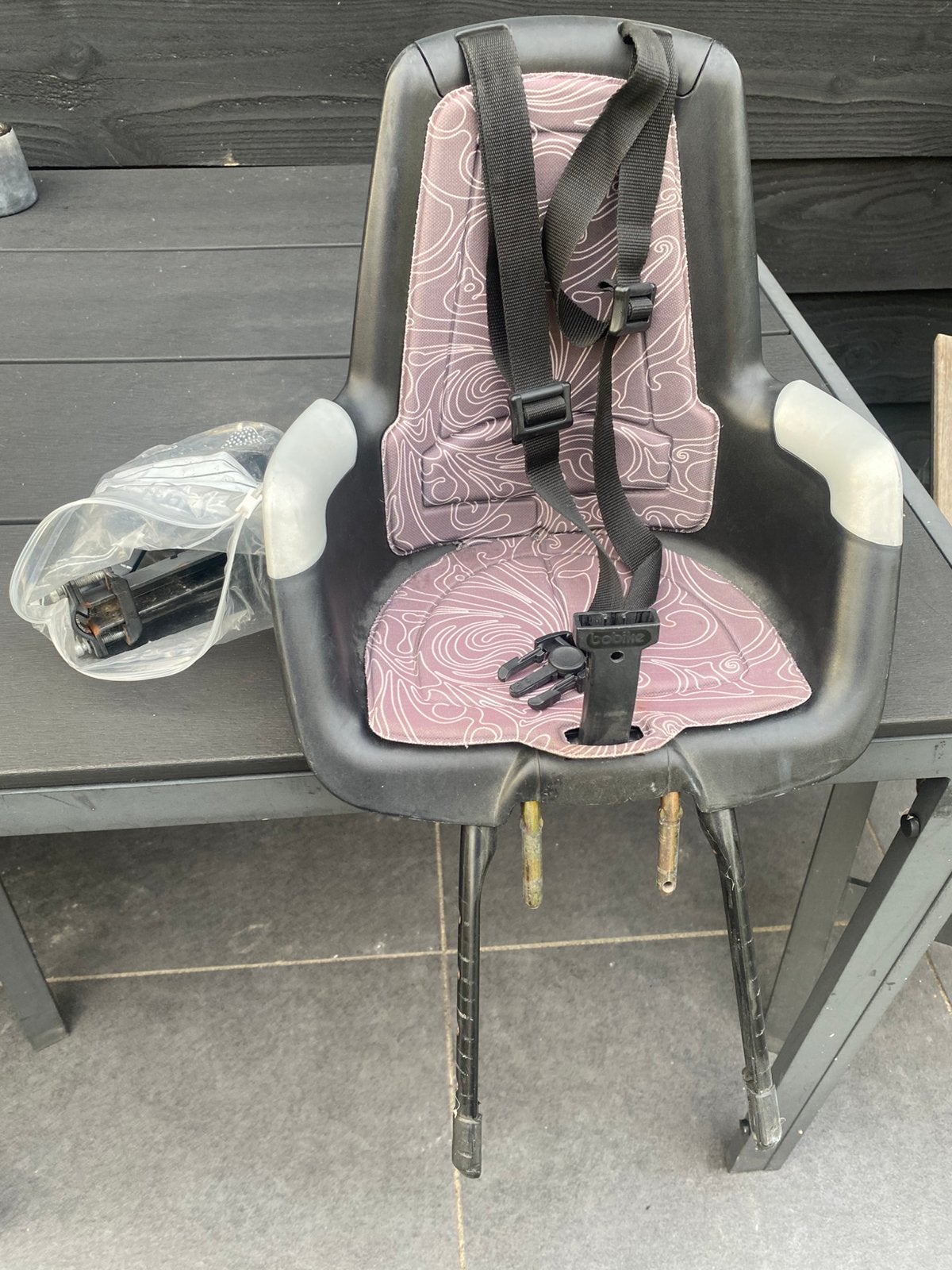 Fietsstoeltje, Ophalen, Gebruikt