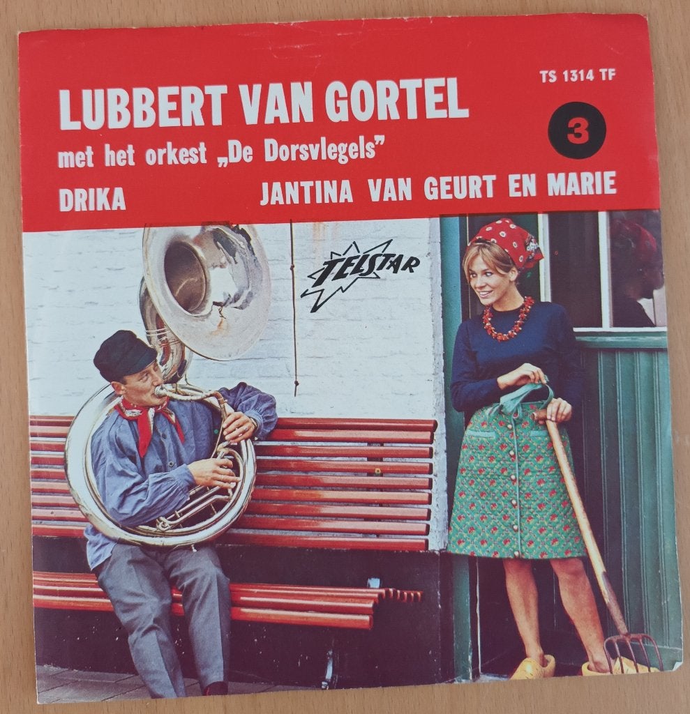 Lubbert Van Gortel - Drika  (Telstar 1314), Fotohoes, 7 inch, Ophalen of Verzenden, Zo goed als nieuw