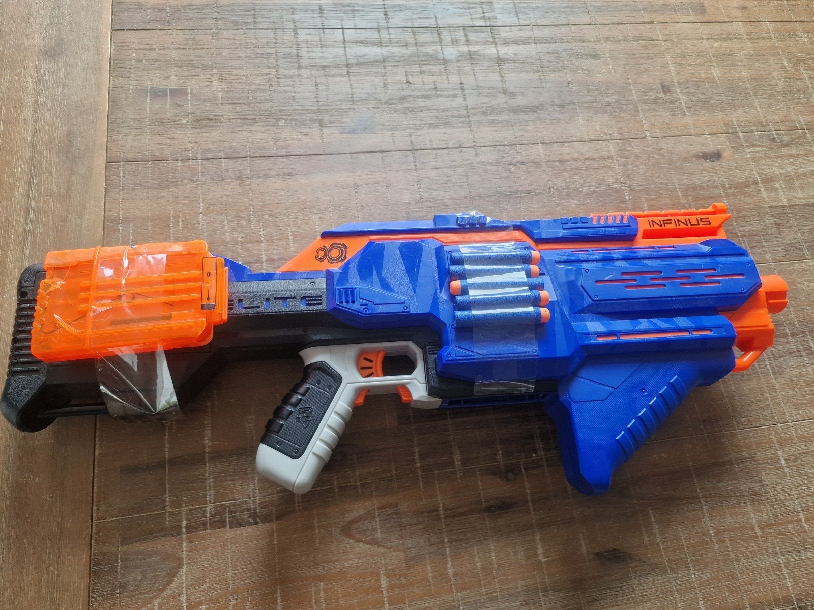 Nooit Gebruike Elektrisch Nerf Geweer | Nerf Infinius Elite, Verzenden, Zo goed als nieuw