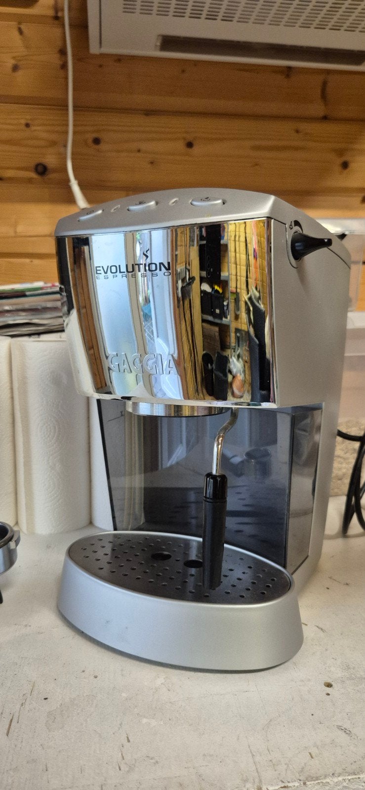 Gaggia Evolution Espresso grijs, Ophalen, Gebruikt, Espresso apparaat