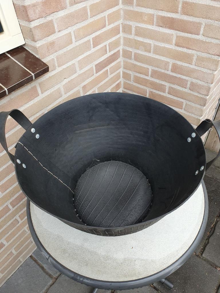 Houtmand rubber industrieel, Huis en Inrichting, Ophalen of Verzenden, Nieuw, Rond, Overige materialen