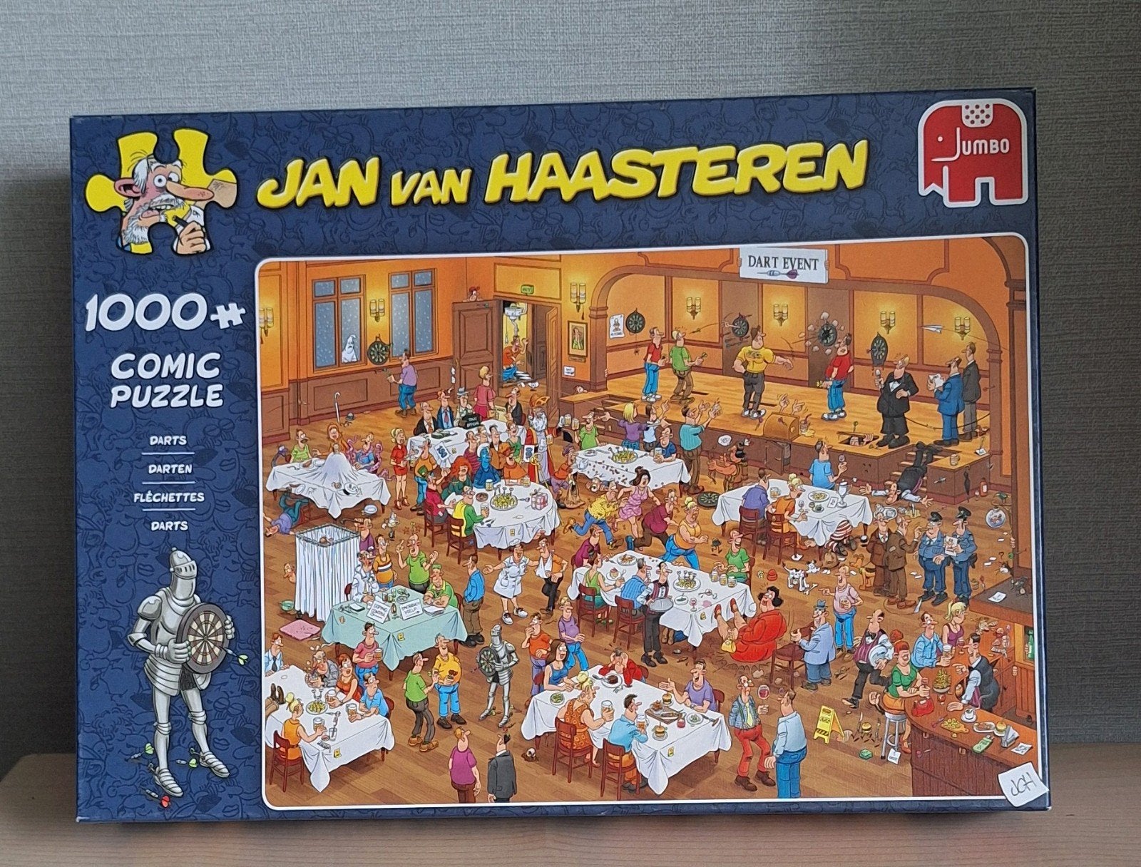 Puzzel JvH Darten, Ophalen of Verzenden, 500 t/m 1500 stukjes, Gebruikt, Legpuzzel