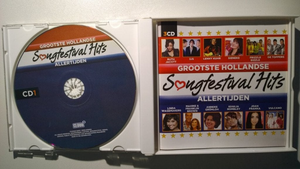 Grootste Hollandse Songfestival Hits Allertijden (3 CD), Ophalen of Verzenden, Zo goed als nieuw, Pop, Album