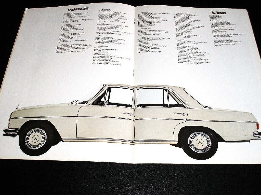 Mercedes-Benz 250, streepacht/W114, december 1967, Ophalen of Verzenden, Gelezen, Mercedes
