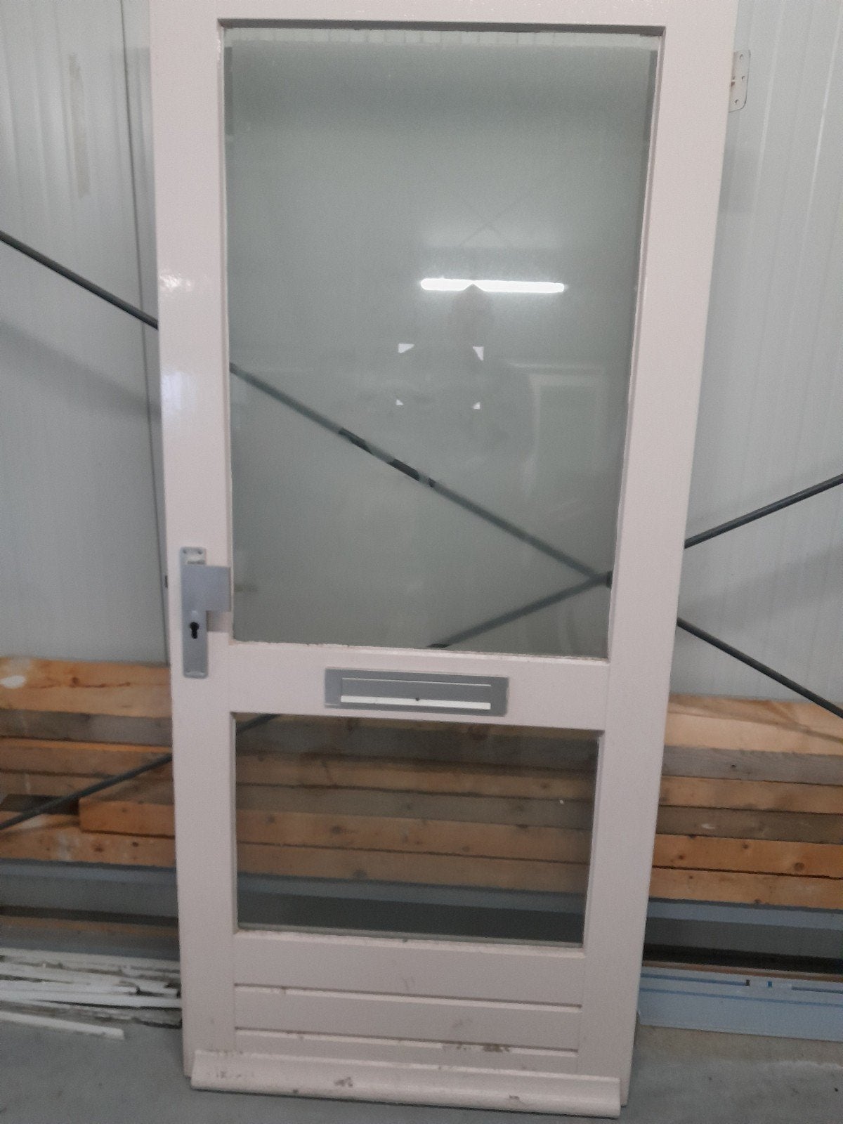 voordeur hardhout voordeuren, Ophalen, Gebruikt, Buitendeur, 200 tot 215 cm
