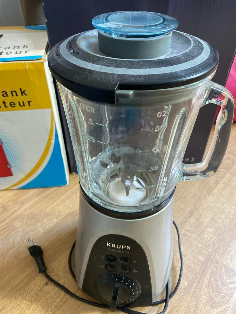 Krups PowerXL6 Blender - Krachtige Keukenmachine, Ophalen of Verzenden, Gebruikt, Blender