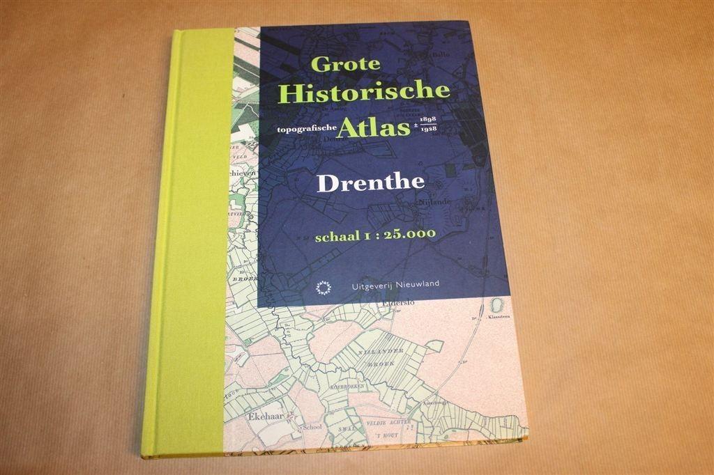 Grote Historische Atlas Drenthe — Kaarten 1:25.000, Boeken, Atlassen en Landkaarten, Gelezen, Ophalen of Verzenden, Landkaart