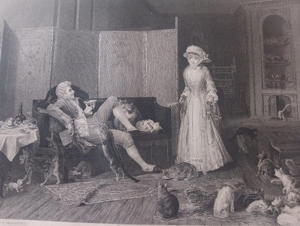 Staal gravure 1880, Antiek en Kunst, Ophalen of Verzenden