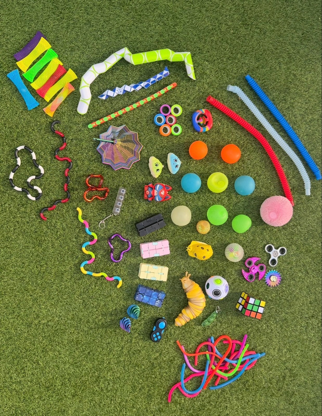 66 Stuks Fidget Toys Set - Stressvermindering en Plezier, Ophalen of Verzenden, Nieuw, Jongen of Meisje