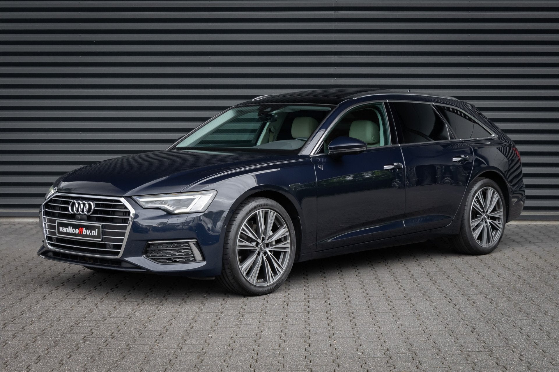 Audi A6 Avant 40 TDI Pro Line Plus Privacy-Pano (bj 2019), Auto's, Audi, Gebruikt, 2000 kg, Blauw, Leder