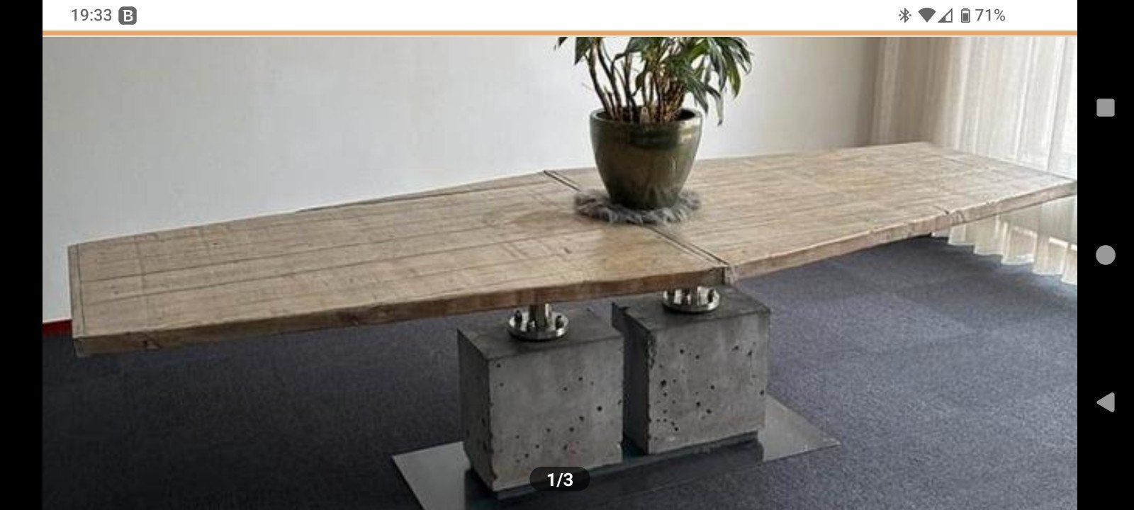 Tafel 2.80 lang exclusief uniek design kunst circulair, 100 tot 150 cm, Vijf personen of meer, 150 tot 200 cm, Overige vormen