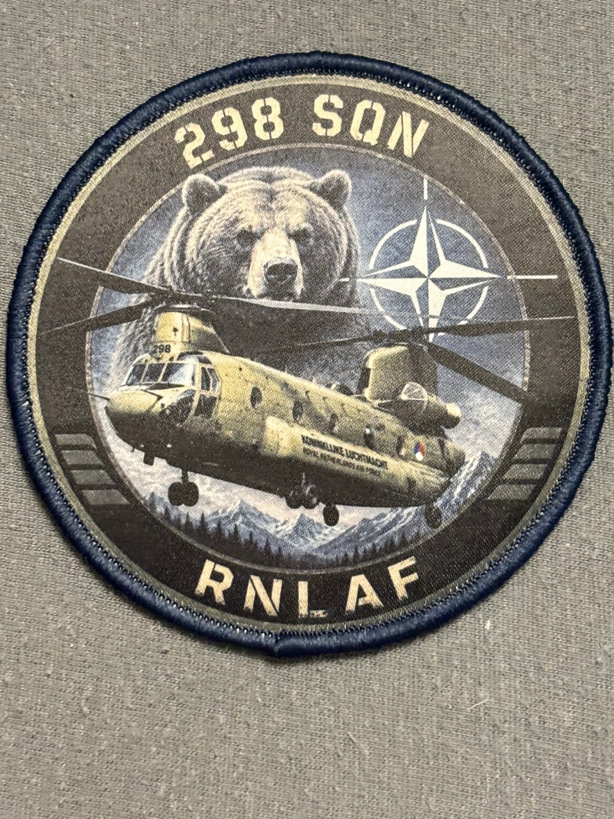 Embleem 298 SQN RNLAF NATO, Verzenden, Luchtmacht, Nederland, Embleem of Badge