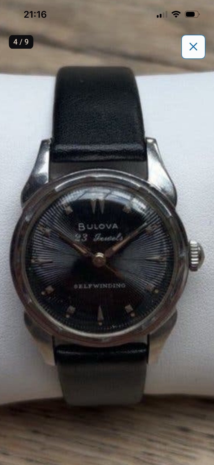 Prachtige vintage Bulova - 23 Jewels - ‘50/‘60 - Topstaat, Ophalen of Verzenden, Zo goed als nieuw, Leer, Overige merken