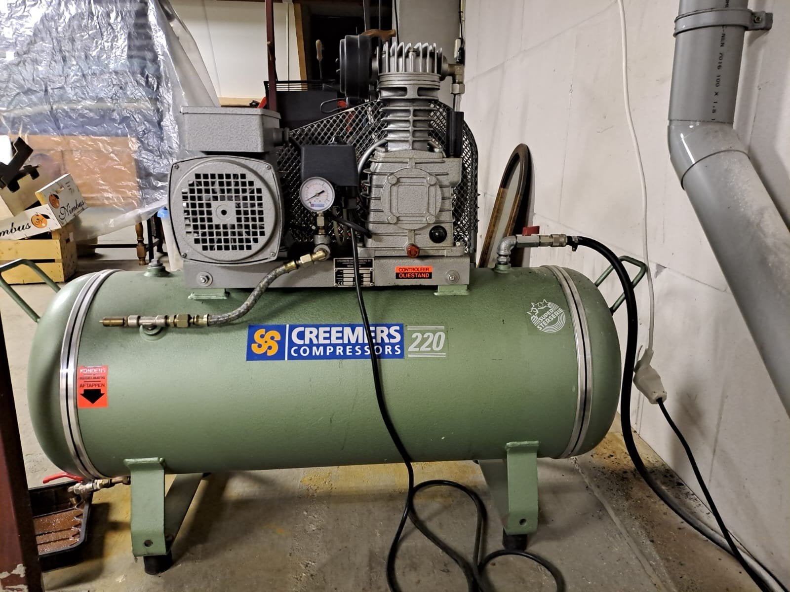 Creemers compressor cs220 professionele compressor nieuwsta, Ophalen