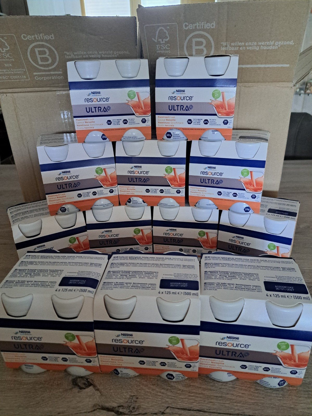 Nestle resource Ultra bijvoeding., Ophalen