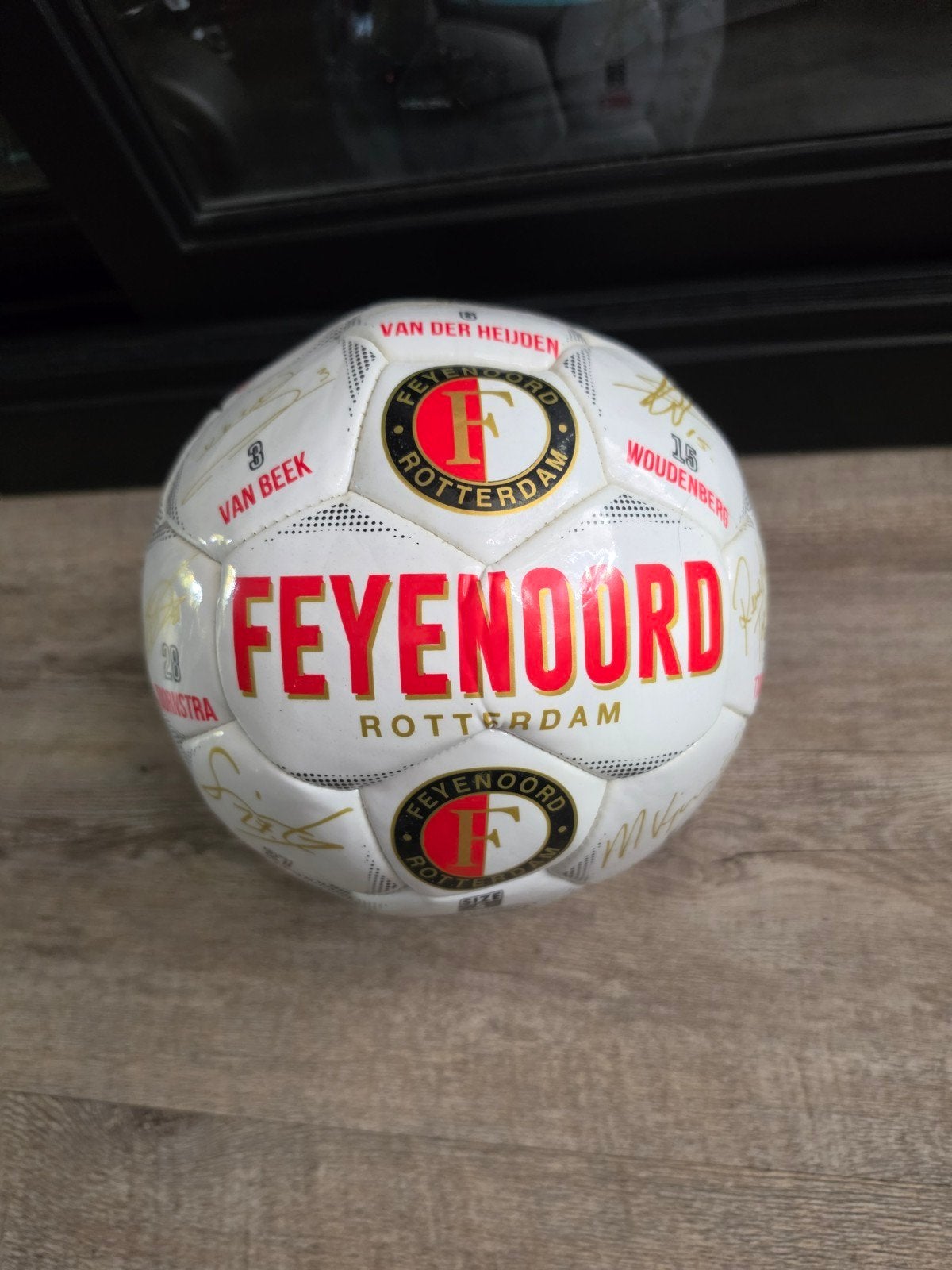 Feyenoord voetbal met handtekeningen, Verzenden, Zo goed als nieuw, Bal