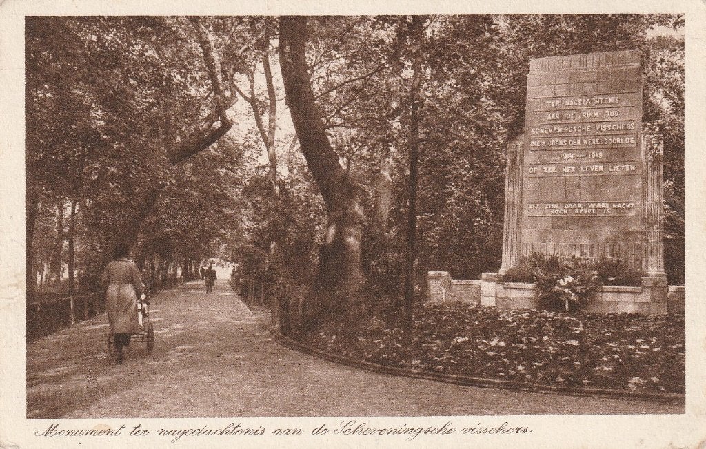 Scheveningen  Monument voor verloren vissers, Ophalen of Verzenden, Voor 1920, Ongelopen, Zuid-Holland