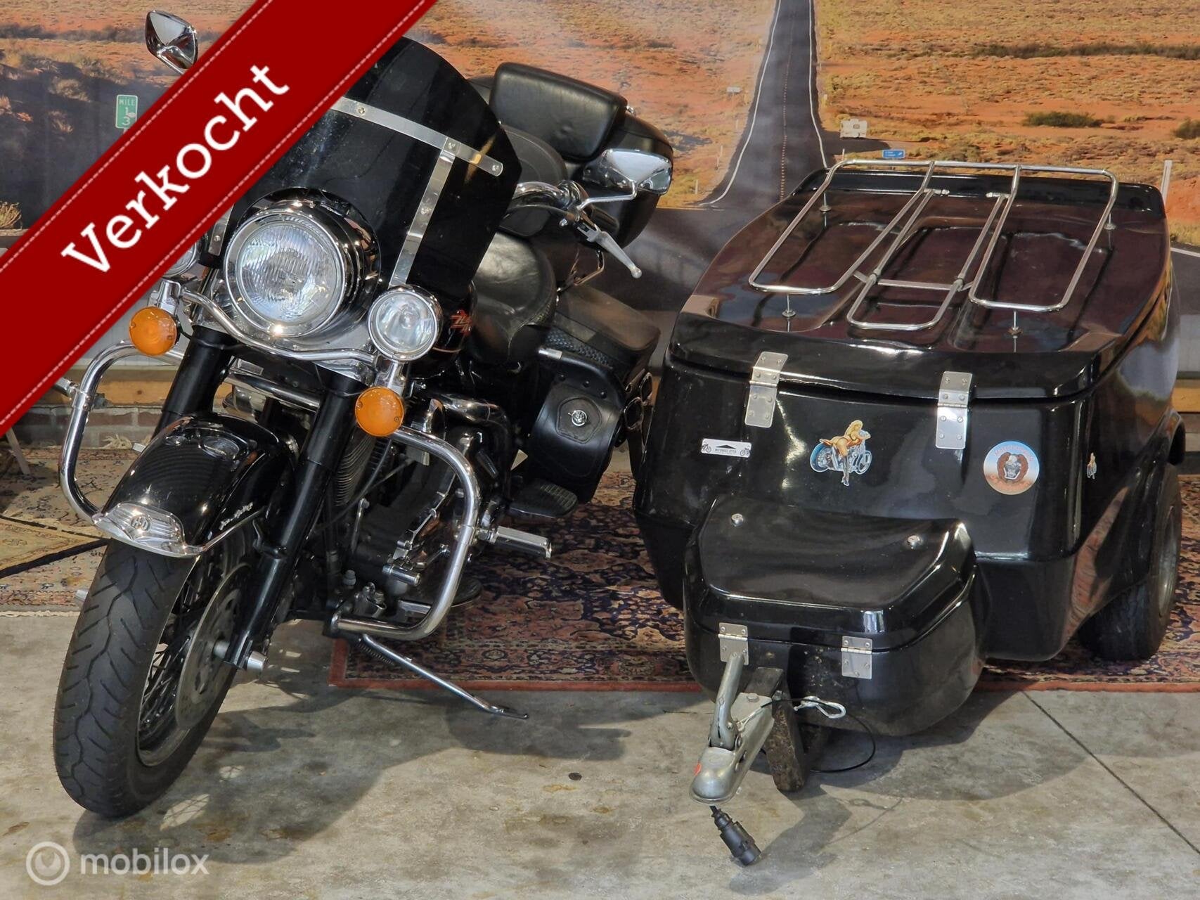 VERKOCHT Road King + AANHANGER Harley Davidson FLHR RoadKing, Wisconsin, 1340 cc, Bedrijf, Customerservices@harleydavidson.com