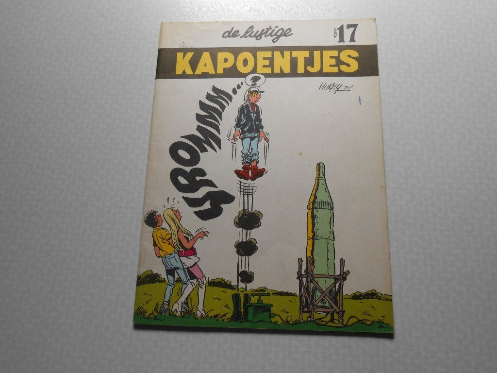 De lustige kapoentjes 17 1971. 1 ste druk., Gelezen, Hurey, Eén stripboek, Ophalen of Verzenden