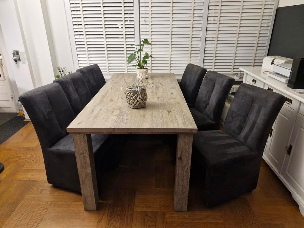 Eetkamerstoelen, Ophalen, Grijs, Vijf, Zes of meer stoelen