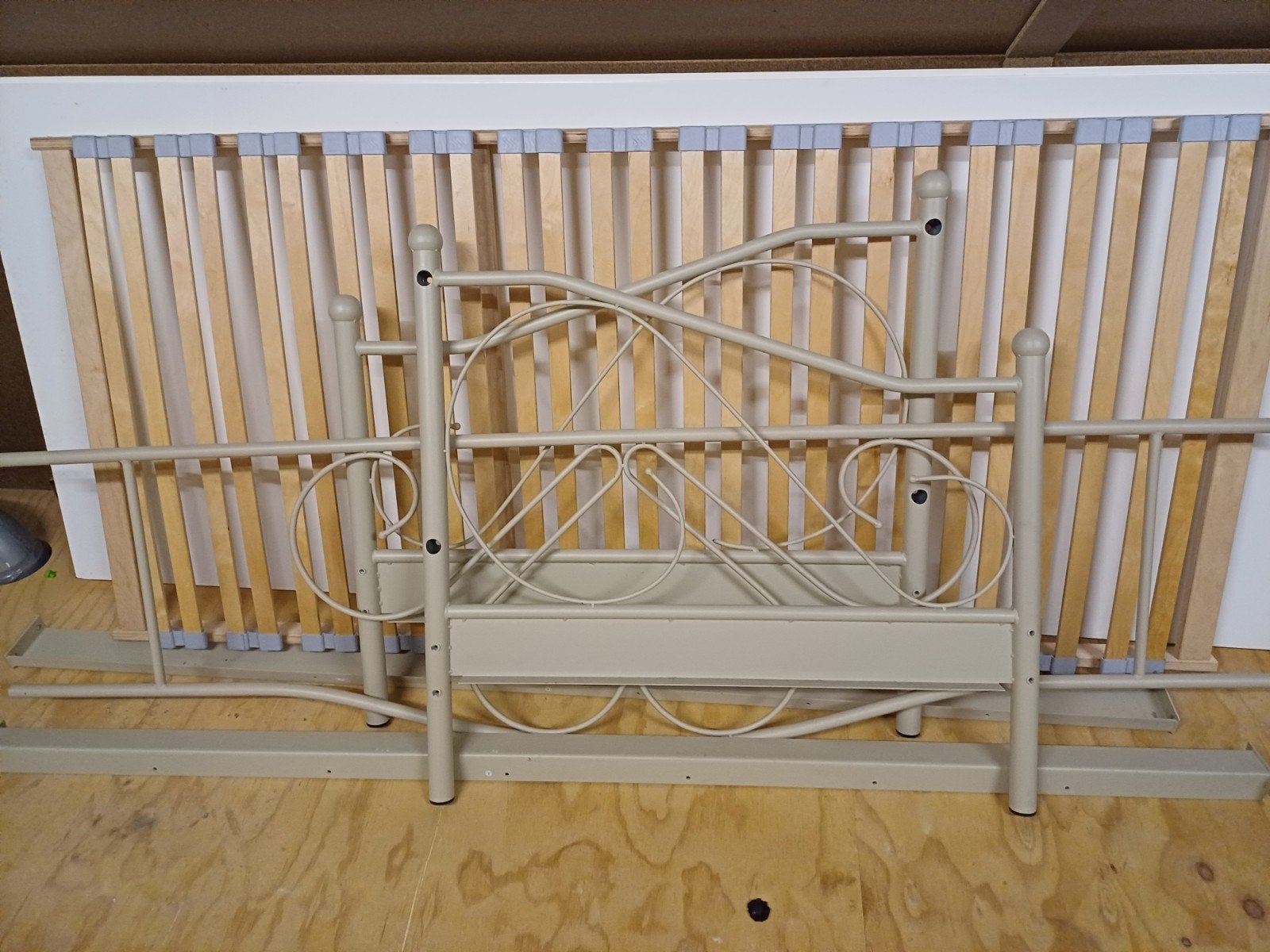 1 persoons bed, Ophalen, 85 tot 100 cm, Gebruikt, Lattenbodem