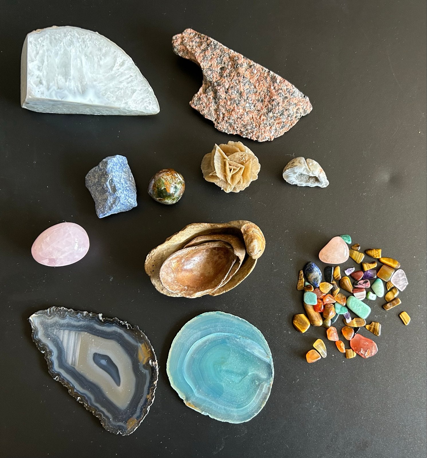 Diverse collectie mineralen, fossielen en schelpen, Ophalen, Overige typen