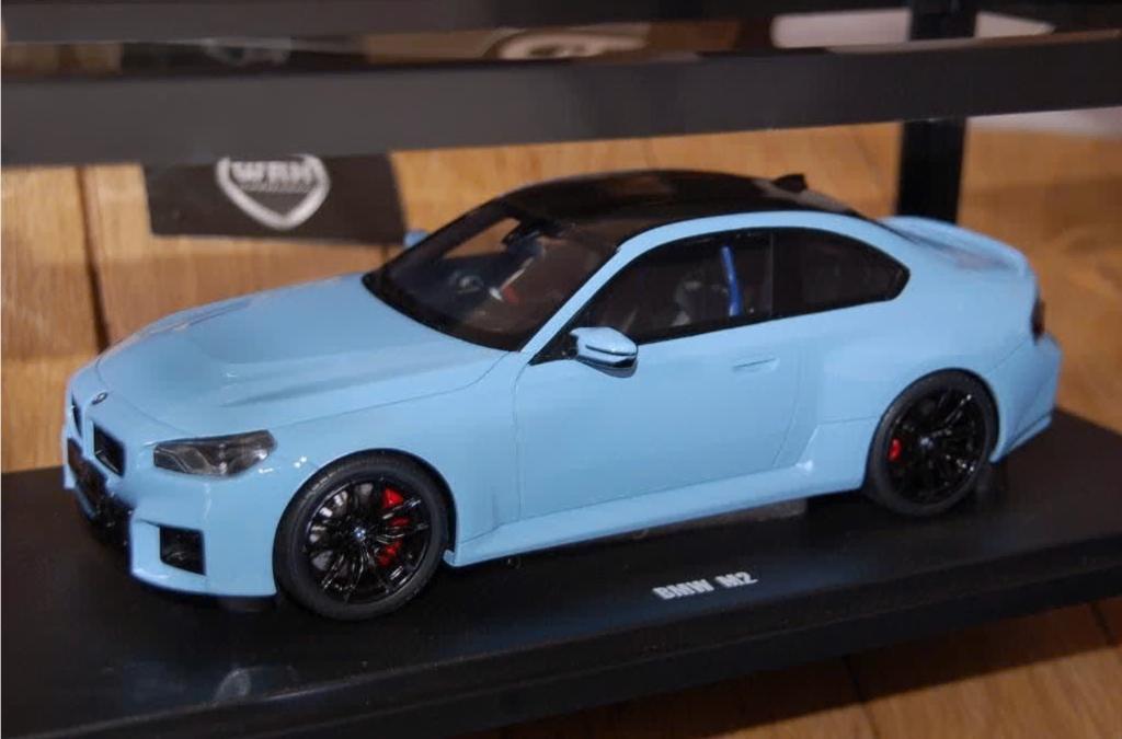 1:18 BMW M2 G87 blue GT spirit GT424 in box WRH, Hobby en Vrije tijd, Modelauto's | 1:18, Verzenden, Zo goed als nieuw, Auto, Overige merken
