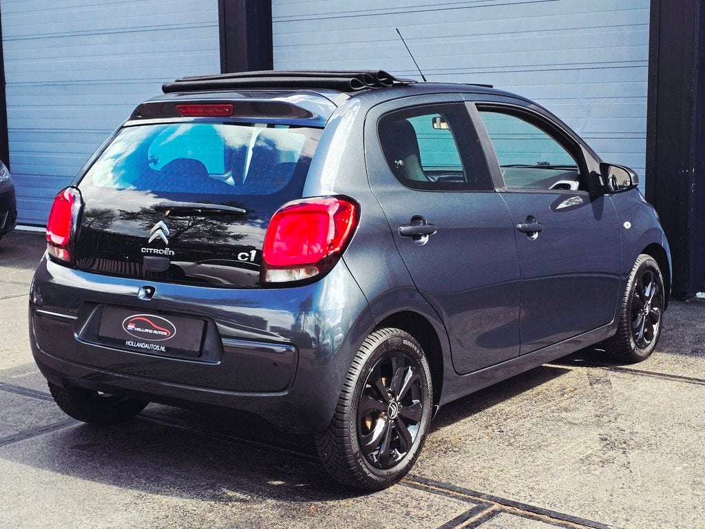 Citroen C1 1.0 VTi Cabrio automaat nette staat, goed rijdend, Auto's, Citroën, Stof, Gebruikt, Zwart, USB