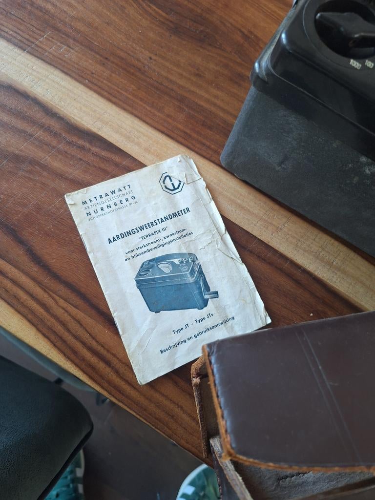 Vintage Metrawatt Nürnberg Aardingsweerstandsmeter, Ophalen of Verzenden