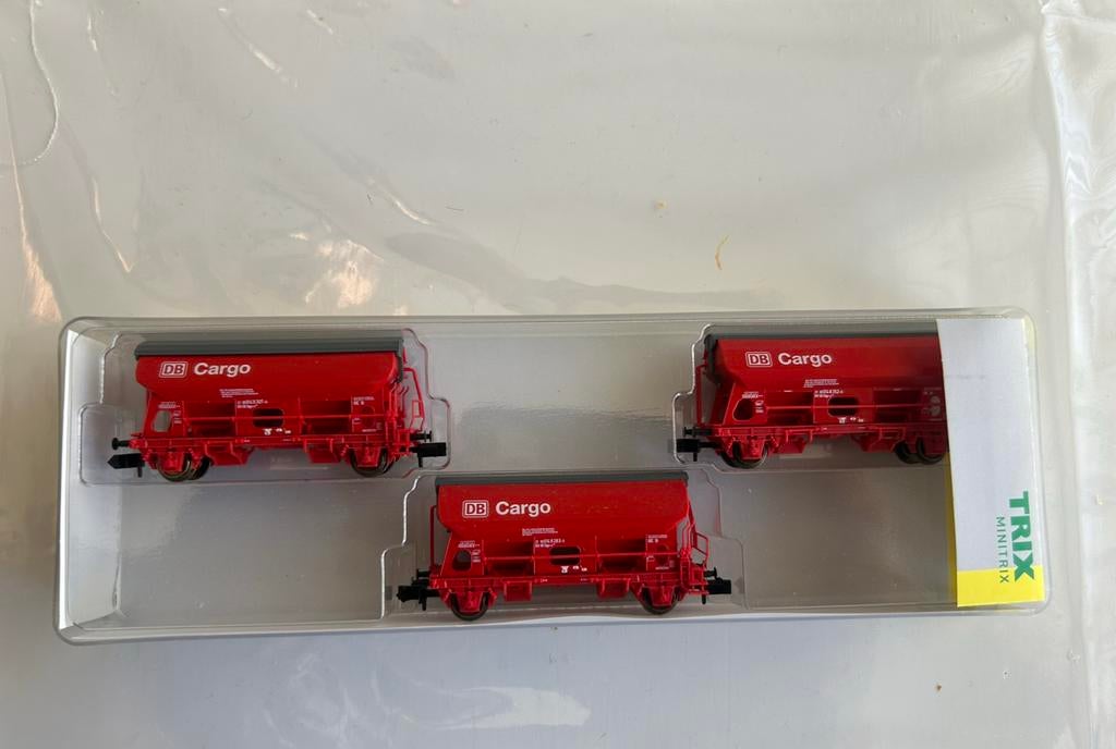 N minitrix 15098 db cargo set 3 wagons, Gelijkstroom, Trix, Wagon, Ophalen of Verzenden