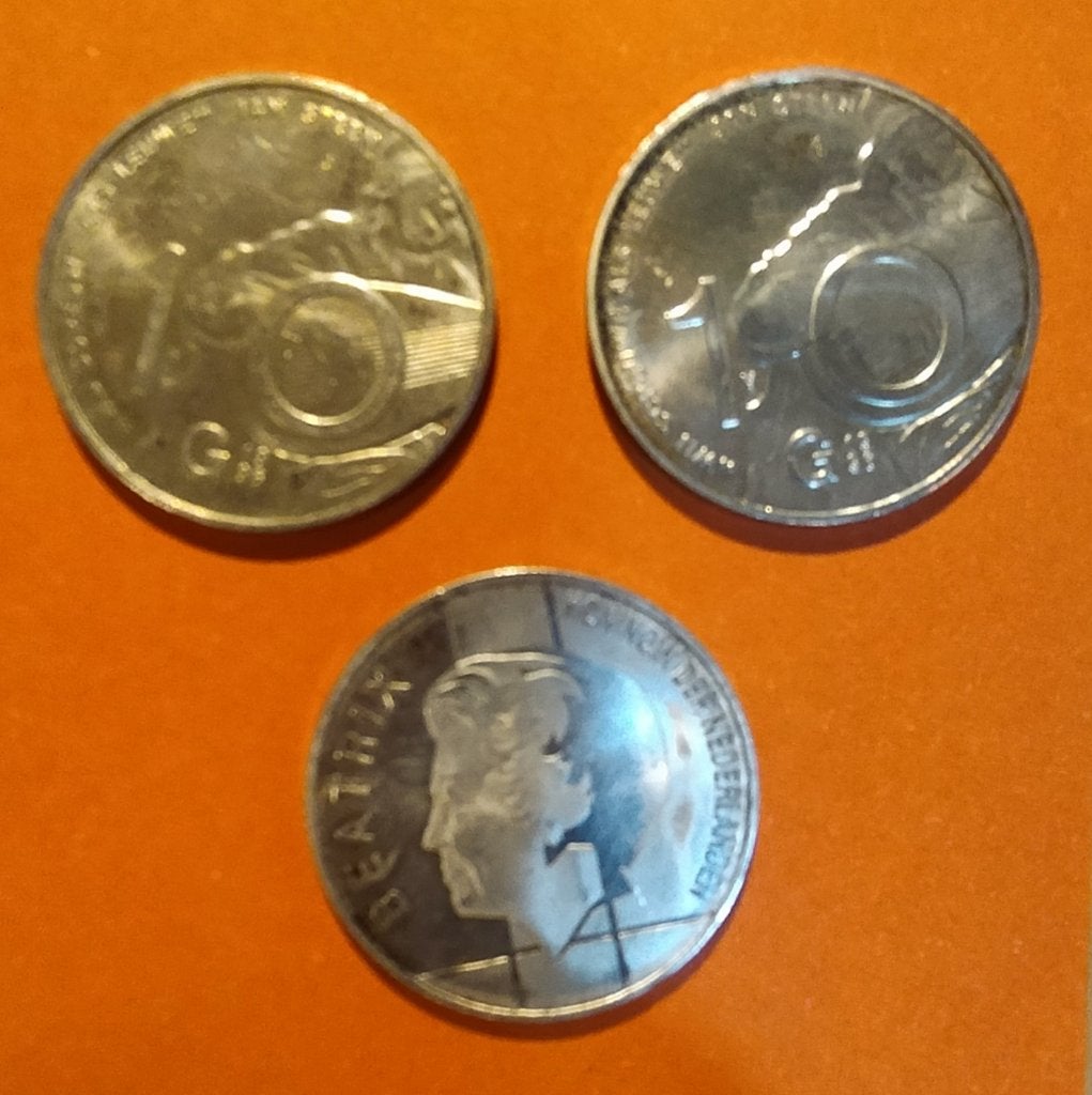 Drie Zilveren 10 Gulden munten, Postzegels en Munten, Munten | Nederland, Setje, Koningin Beatrix, Zilver, Ophalen of Verzenden