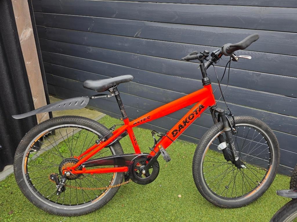 Stoere Altec Dakota Mountainbike (Oranje) –Opknapper, Fietsen en Brommers, Fietsen | Jongens, Gebruikt, 20 inch, Handrem, Versnellingen