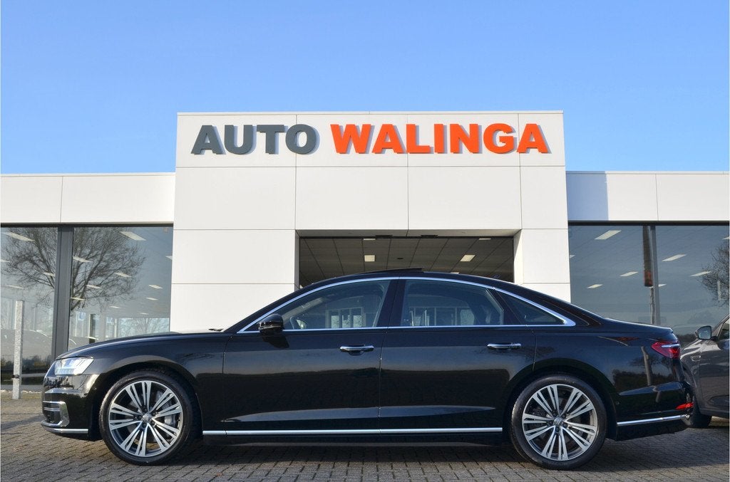 Audi A8 55 TFSI Quattro Pro Line Plus Massage V+A | Bang/Olu, Auto's, Audi, Gebruikt, Leder, Bedrijf, Vierwielaandrijving