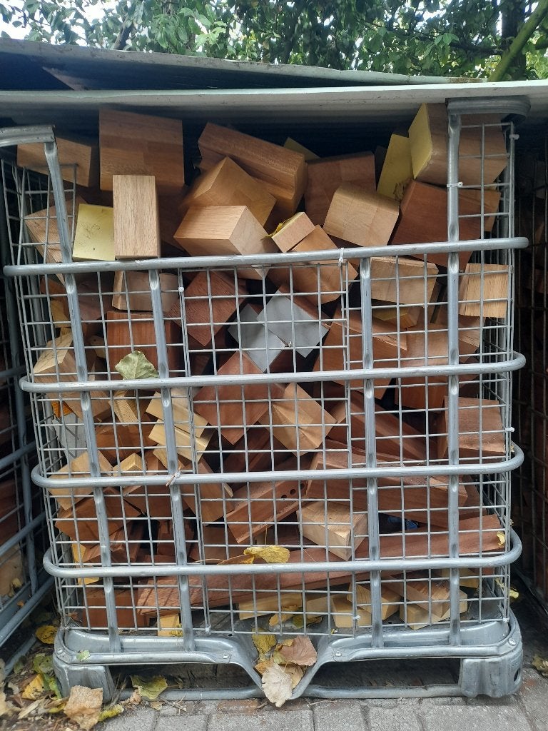 Hardhouten haardblokken, Tuin en Terras, Haardhout, Minder dan 3 m³, Ophalen, Blokken